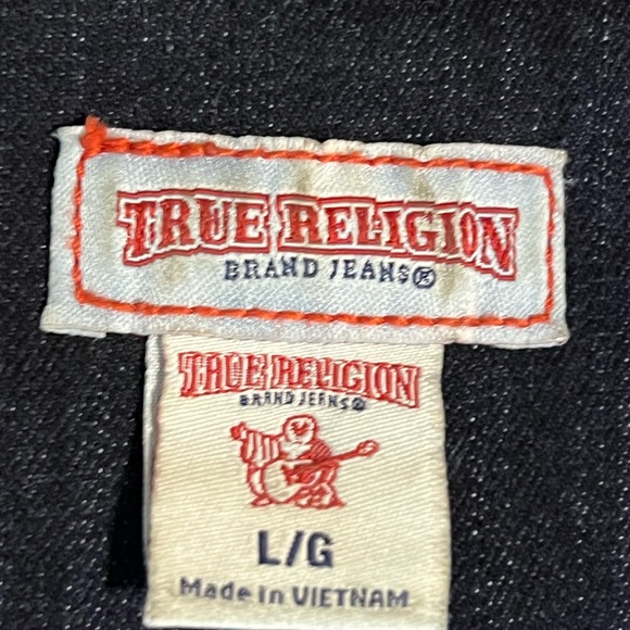 Sz L True Religion dark blue wash denim jumpsuit - Picture 7 of 12